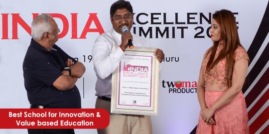 award for best school for innovation and value based education